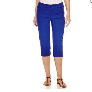 NWT! St. John’s Bay Mid-Rise Capri in Verve Violet